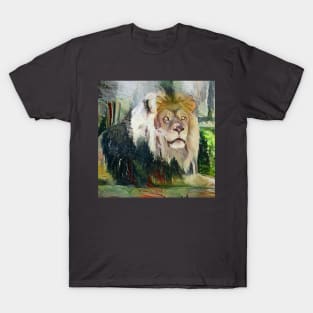 lion painting (leo art, lion king) T-Shirt